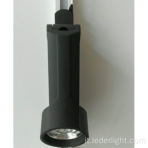 LEDER Innovativa luce a binario LED nera da 30W per interni